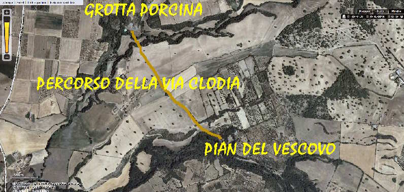 la via Clodia da Blera a Grotta Porcina