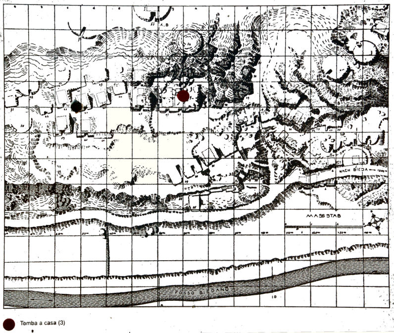 Mappa all'epoca di George Dennis della zona D