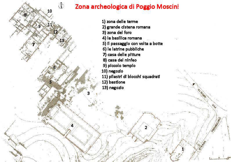 Mappa Bolsena area Poggio Moscini
