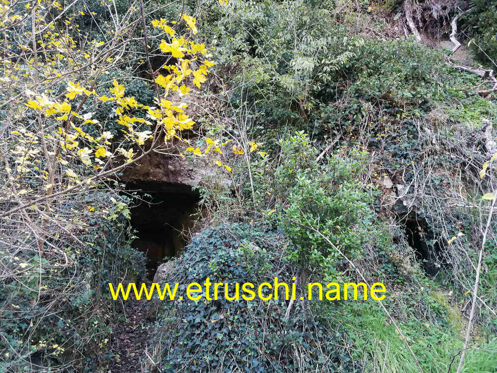 L'ingresso alle grotte delle nicchie