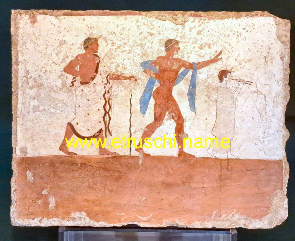 Tomba del Tuffatore - primo affresco