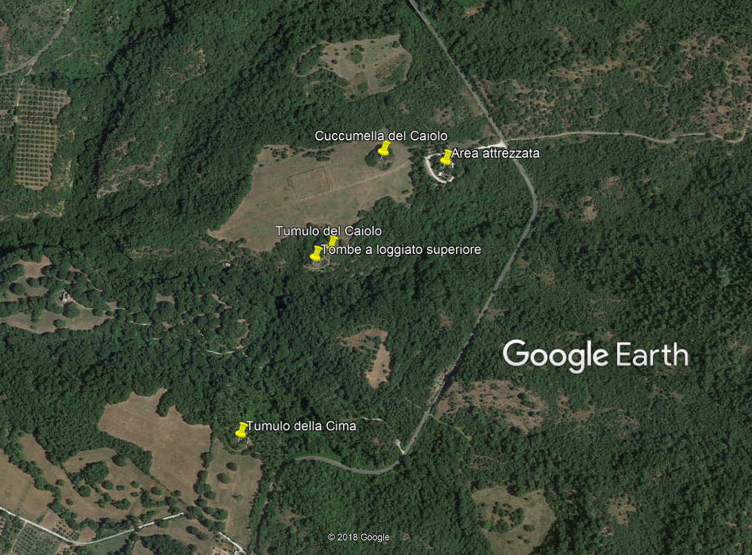 San Giuliano la mappa del sito vista da Google