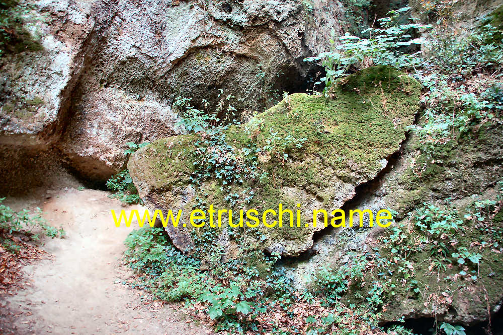 La via cava della Sirena