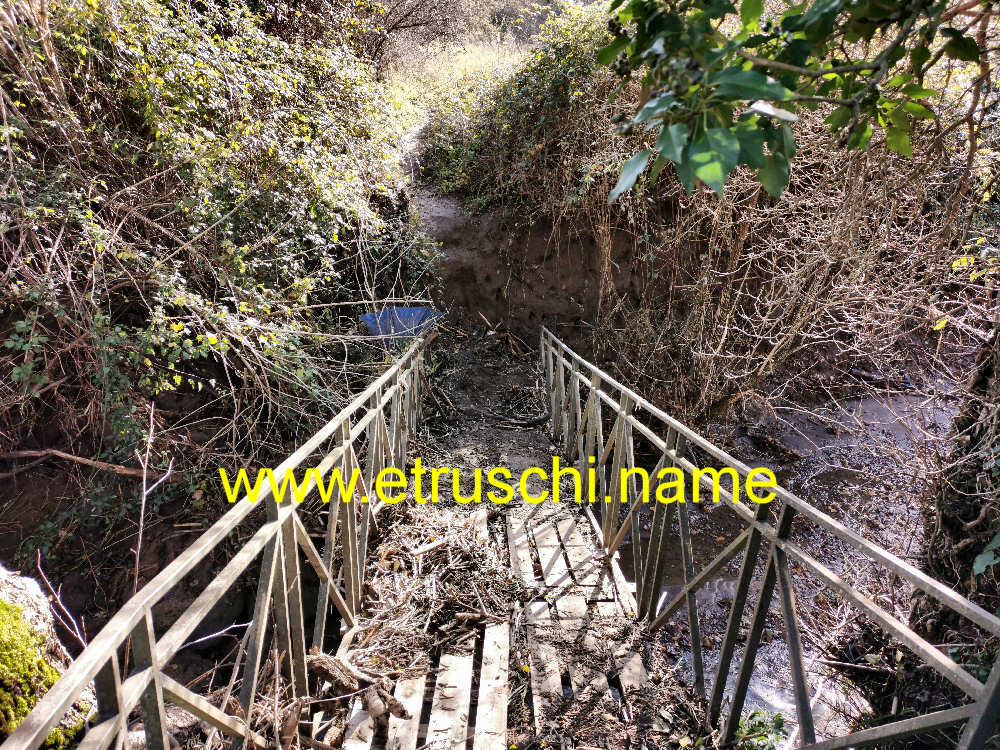 Il ponte sull'Acqualta nel 2019