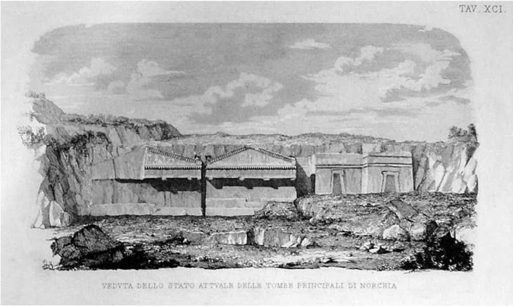 Tombe Doriche nel 1851