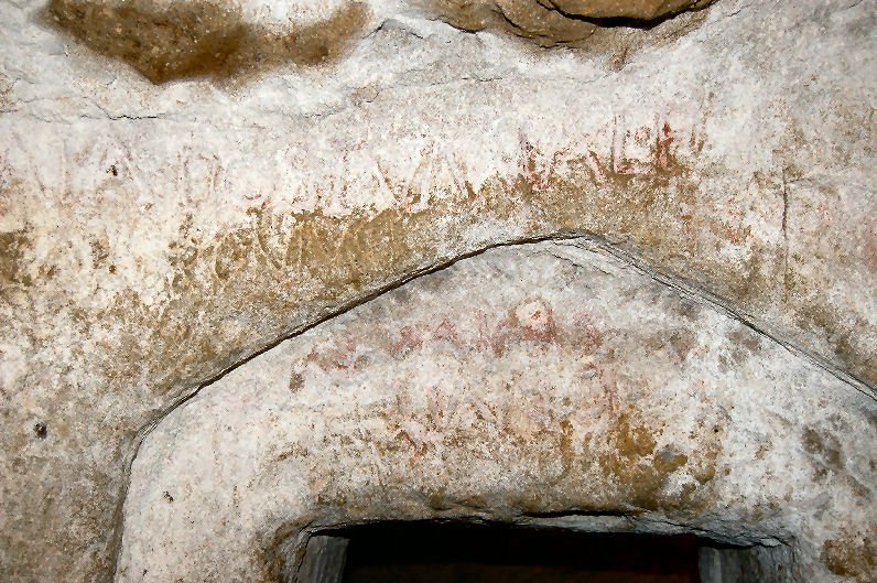 Vulci Tomba delle iscrizioni
